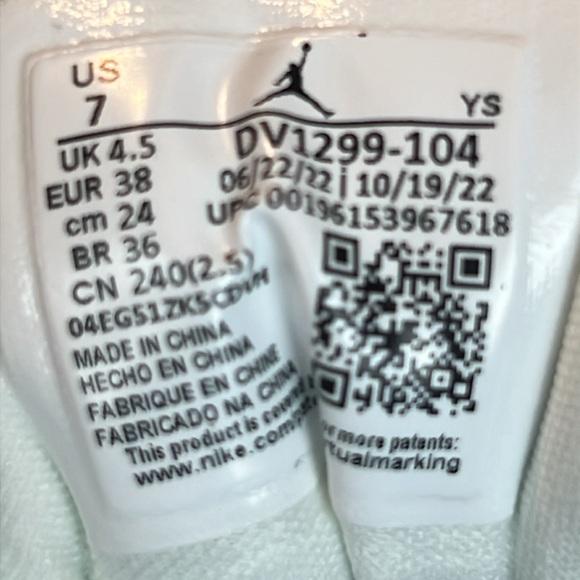 Nike Air Jordan 1 Low SE “Ice Blue” Nike new no box - Picture 9 of 10